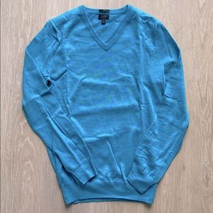J.Crew Merino Wool V-Neck Sweater - Teal
